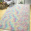 Χαλί 4x6 Rainbow Fluffy, Διακόσμηση υπνοδωματίου για κορίτσια με αντιολισθητική 7