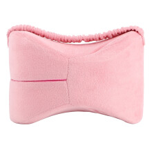 Ergonomic Contoured Design Knee Pillow, Washable Zippered Cover for Sciatica Relief, Memory Foam Leg Pillow for Side Sleepers, Supports Healthy Spinal