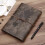 Carnet de notes en cuir rechargeable, 160 pages non-couleur rose 4