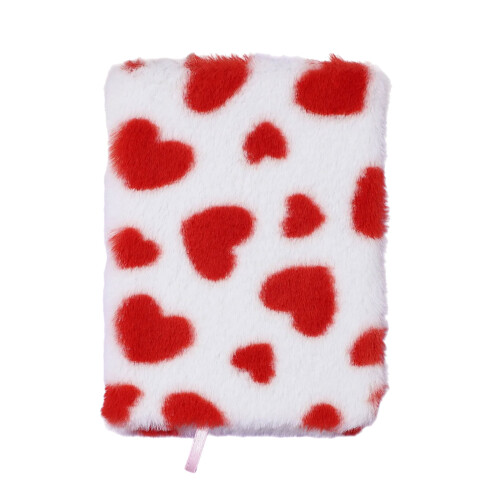 A 5 Stationery Notebooks Aesthetic Notebook Plush Notebook-Red