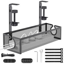 Bainistíocht Cábla Faoi Dheasc, Eagróir Sreinge Deisce Gan Druileáil le Gléasadh Teanntáin Mogaill Miotail, Sábháil Spáis & Laghdú Riosca