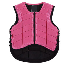Horse Riding Vest Foam Padded Equestrian Protection Gear Body Protector Pink CM