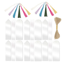 Straw Decoratie Lege Transparante Bladwijzer