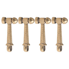 4 Stuks Hammer Hangers Pendentief Decoratief Messing Pendent Sieraad