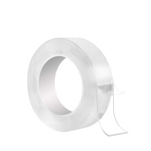 Heavy Duty Tape, Washable Picture Hanging Fasteners Indoor Outdoor Use, Clear Tape Self Adhesive Mounting Tape Customizable Cutting for Double Sided N