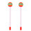 2Pcs Drum Sticks Runde Filz Mallet EVA Orff Hand 1