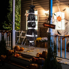 Halloween Decorations Dead Victim Props with Pump, Halloween Decorations Outdoor Inflatable Scary Fake Corpse in Bag Creepy Haunted House Decor
