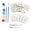 1Set Creatief Diy Blanko Graffiti Bloem Decoratie Kaki 2
