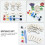 1Set Creatief Diy Blanko Graffiti Bloem Decoratie Kaki 10