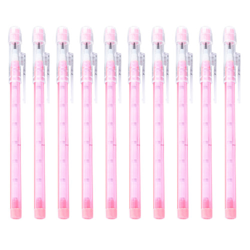 Not Sharpening Pencils Translucent Pencil with Matching-Pink