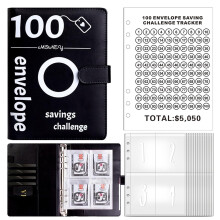 100 envelope saving challenge, 100 days savings book German, booklet challenge saving, money saving book, pocket saver