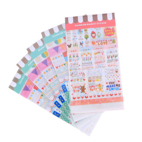 2 Stks Koreaans PVC Dagboeksticker Transparant