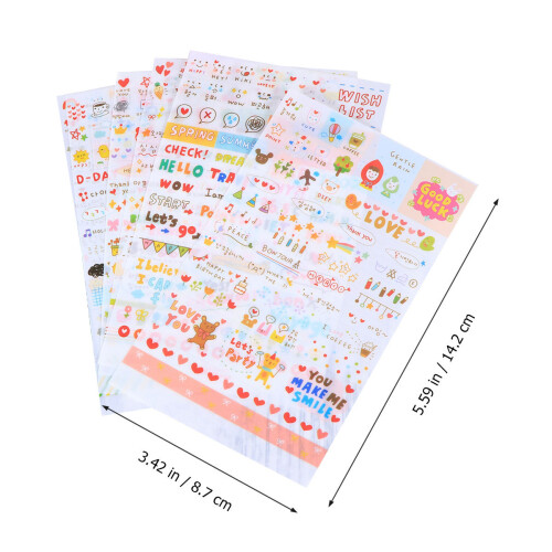 2 Stks Koreaans PVC Dagboeksticker Transparant 1