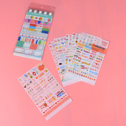 2 Stks Koreaans PVC Dagboeksticker Transparant 2