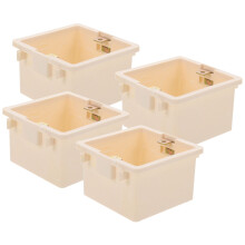 4 St DIY Elektrische Behuizing PVC Wandcontactdoosbehuizingen Wit