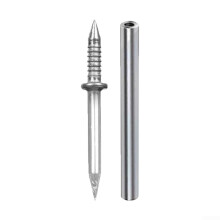 Double Headed Nails For Skirting Boards DIY Interior 100Pcs Seamless Steel Fasteners With Sleeve No Drill Concrete Walls