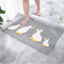 Plush Top Layer Bath Mat, Comfy & Luxurious Non-Slip Excellent Absorbent Jacquard Material, Functional Bathroom Rugs For Tub-Side Front Of The Sink Ho