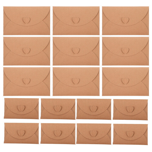 40 Mini Enveloppen Vintage Kraft Briefaccessoire
