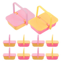 Miniature Winkelmand Voor Kinderen Van Plastic Met Handvatten