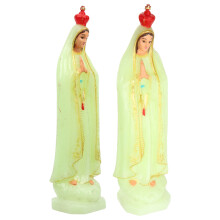 2Stk Virgin Mary Figurine Kunststoff Tischdekoration Für Schreibtisch
