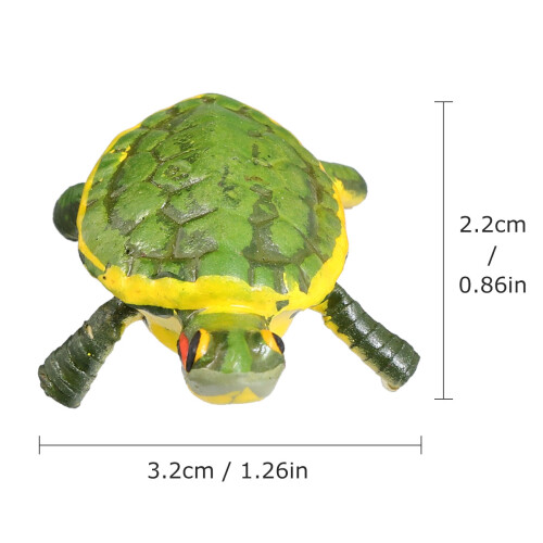 Mini Eisen Schildkröte Pflanzenfigur Tischdeko Grün Langlebig 2
