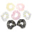 7Teiliges -Haarreifen-Set Elastische Haargummis Farben 3