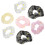 7Teiliges -Haarreifen-Set Elastische Haargummis Farben 8