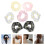 7Teiliges -Haarreifen-Set Elastische Haargummis Farben 7