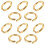 10 Stks DIY Lederen Open Springringen Armband Verbindingsringen 8