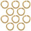 10 Stks DIY Lederen Open Springringen Armband Verbindingsringen 10