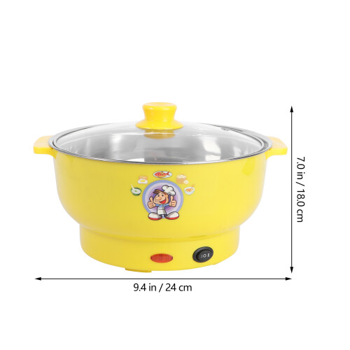 Olla Eléctrica Hierro 24 Cm Con Olla A Vapor 1