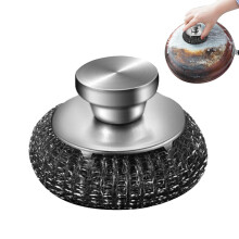 Stainless Steel Scrubbing Pads Ergonomic Dish Scrubber Steel Wool Scrubber Practical Steel Wool Scrubbers  Bead Brush