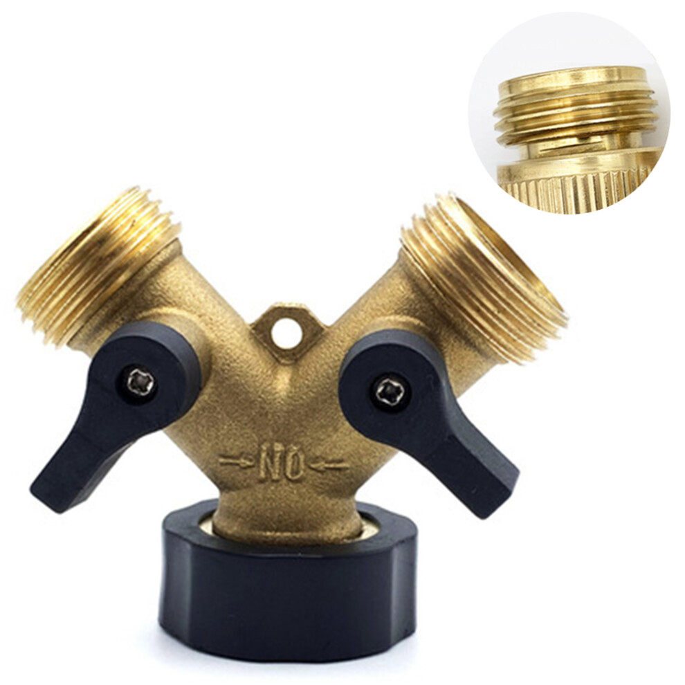 2-Way Y-Distributor For Inlet Hoses To Connect 2 Devices Garden Water Distributor Distributor Connection Splitter- 7770197371544