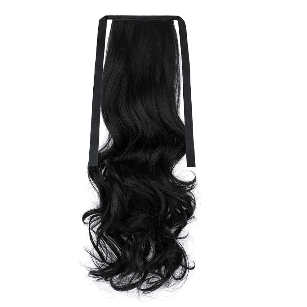 Mascot Unisex Invisible Wire Hair Extensions Dirty Blonde Long Wavy Curly Synthetic Hairpieces Highlight Headband Adjustable