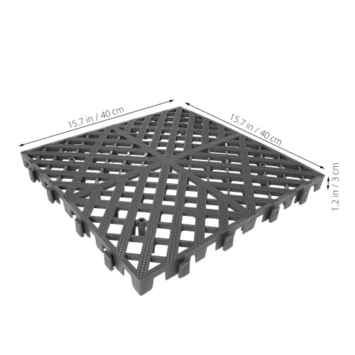 Heavy-Duty Interlocking Car Wash Grid Mat Vloertegels 2