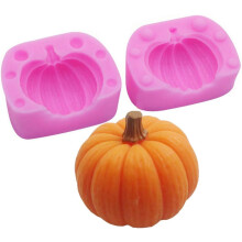 3D Pumpkin Silicone Mold for Candy, Baking, Cake Decorating, Soap Making, Chocolate, Clay Halloween Thanksgiving Christmas Decoration