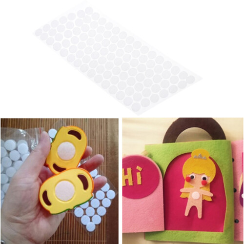200 Stuks Dot Sticker Lusband Haakband Rond Wit 2