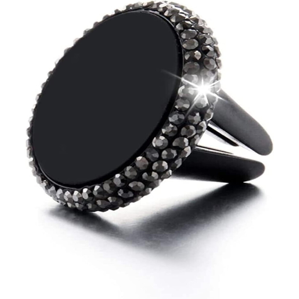 Magnetic Car Phone Holder Diamond-Absorbing Mobile Phone Outlet Mobile Phone Holder Magnetic Suction 360 Rotatable Cradle (Color : ) Black 7770197361323