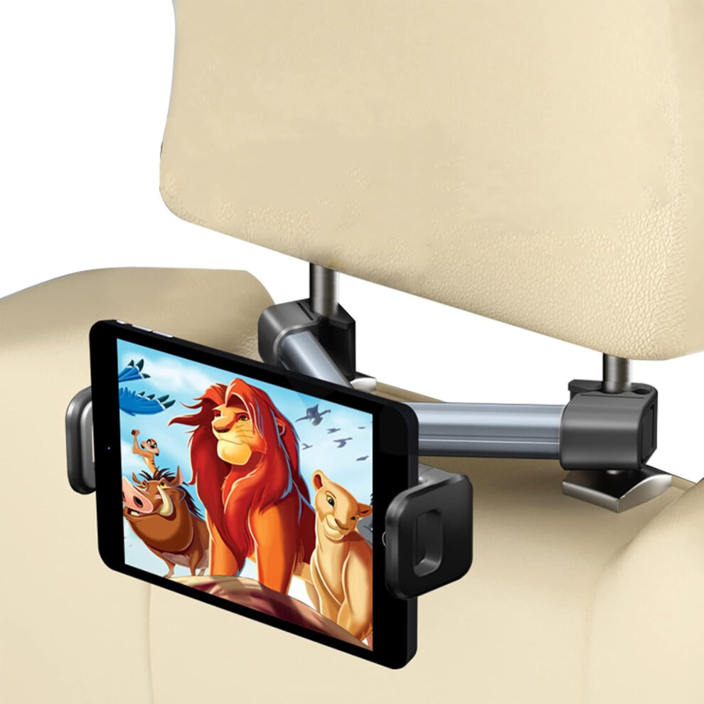 Car Tablet Headrest Holder Extendable Car Seat Tablet Holder 360 Rotation 7770197362696