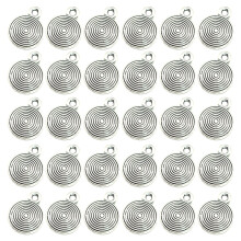 50 labyrinth anhänger legierung antiksilber für diy schmuck