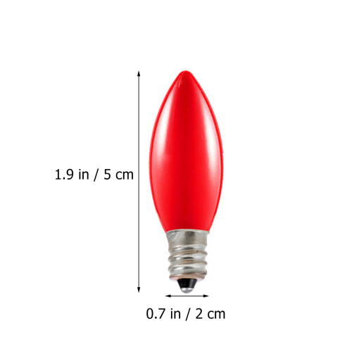 50Stk Glühbirnen 7W E12 Rote 1