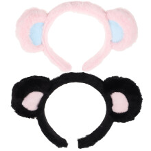 2Stk Fluffy Bärenohren Stirnband Für Cosplay, Make-up, Spa