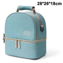 Breastmilk Cooler Bag Double Layer , Nursing Mother Breast Pump Bag Backpack Double-Layer Back Thickened-Blue
