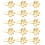 Raindrops 15 Metall Blattform Goldene 7