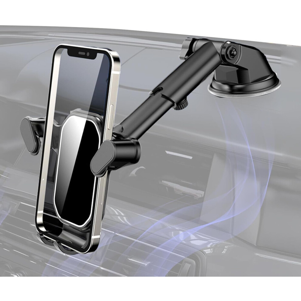 Car Phone, Cell Phone | One-Handed Magnetic Phone, 360 Degree Swivel Head For Car Air Vent, Dashboard, Outlet 7770197363068