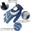 Golf gloves pack men left right hand soft breathable nonslip blue 4