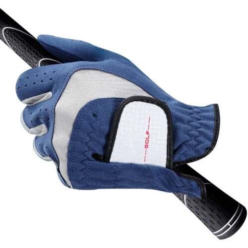 Golf gloves pack men left right hand soft breathable nonslip blue 1