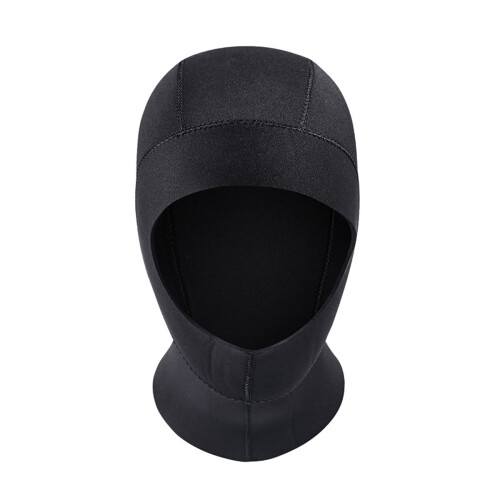 gorro protección solar, capucha térmica completa, m negro