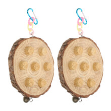 2 Hangend Papegaai Kauwspeeltje Vogelspeelgoed