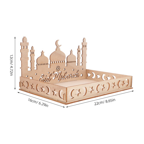 Holzpaletten Tablett Für Eid Mubarak Servierplatte 2